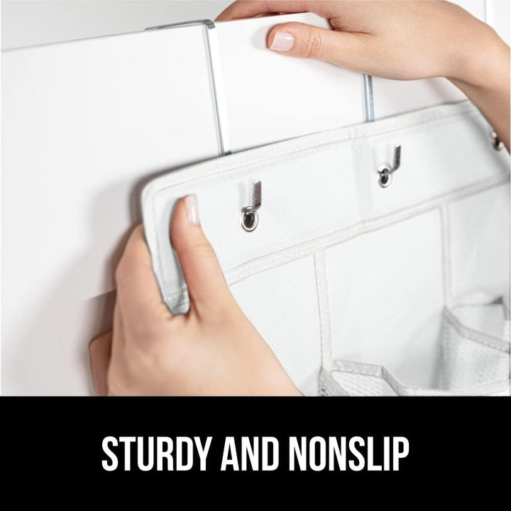 GORILLA GRIP Breathable Mesh Large 24 Pocket Shoe Organizer, 2 Pack, Holds Up to 40 Pounds, Sturdy Hooks, Space Saving, Over Door, Hangs on Closets for Shoes, Sneakers or Home Accessories, White - Just Closeouts Canada Inc.