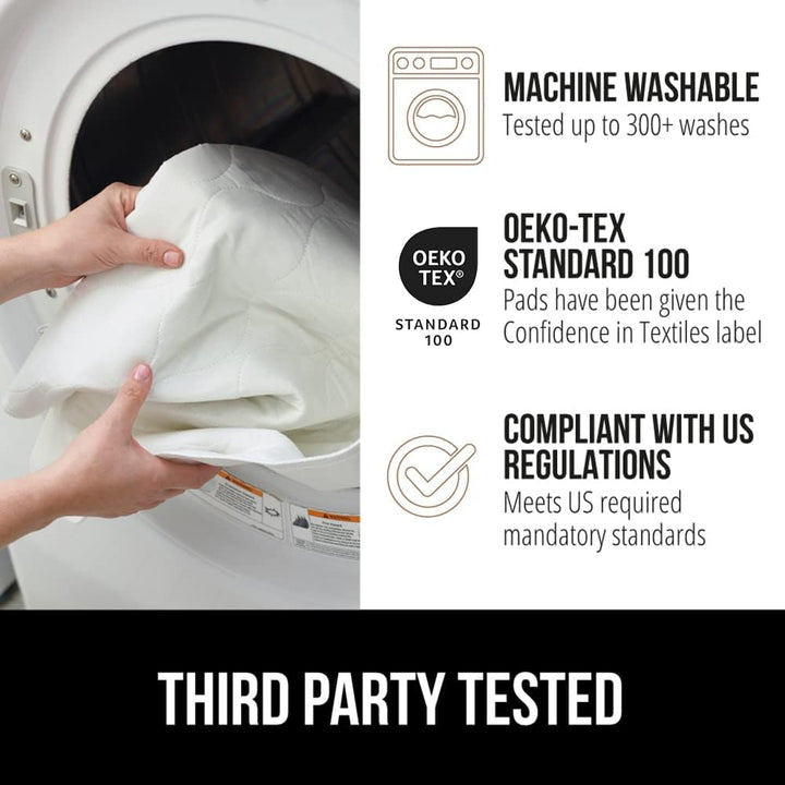 GORILLA GRIP Washable Bed Pads for Incontinence, Leak Proof Slip Resistant Pee Pad Protector, 52x34, Absorbs 8 Cups, Soft Mattress Protection Chux for Enuresis Bedwetting, Adults, Elderly, Kid, 2 Pack - Just Closeouts Canada Inc.