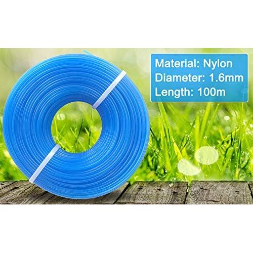 Grass Trimmer Line 328ft .065'' Weed Trimmer Spool Replacement, Nylon Material for String Trimmers, 1.6mm Diameter - Just Closeouts Canada Inc.
