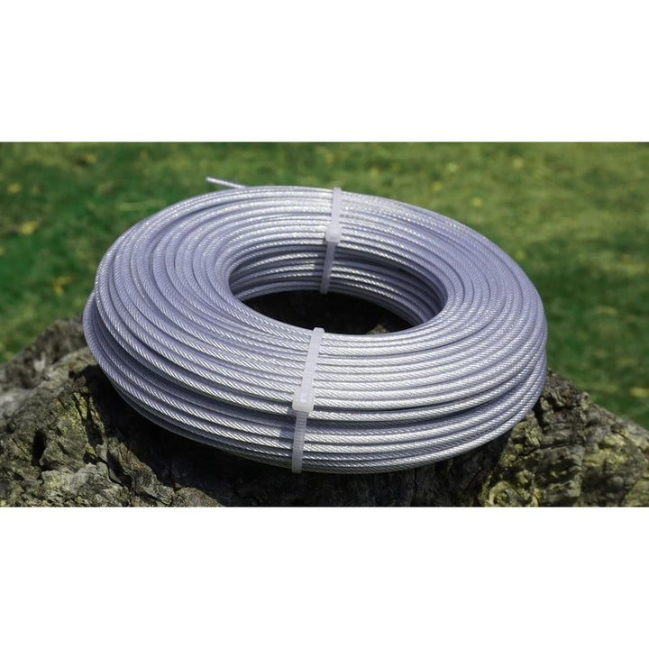 Grass Trimmer Line Nylon Steel Fil Coupe Bordures 0.095'' 164ft/50m Round String Trimmer Spool Replacement, fil de Coupe Bordure Acier for Gardens and Lawns - Just Closeouts Canada Inc.