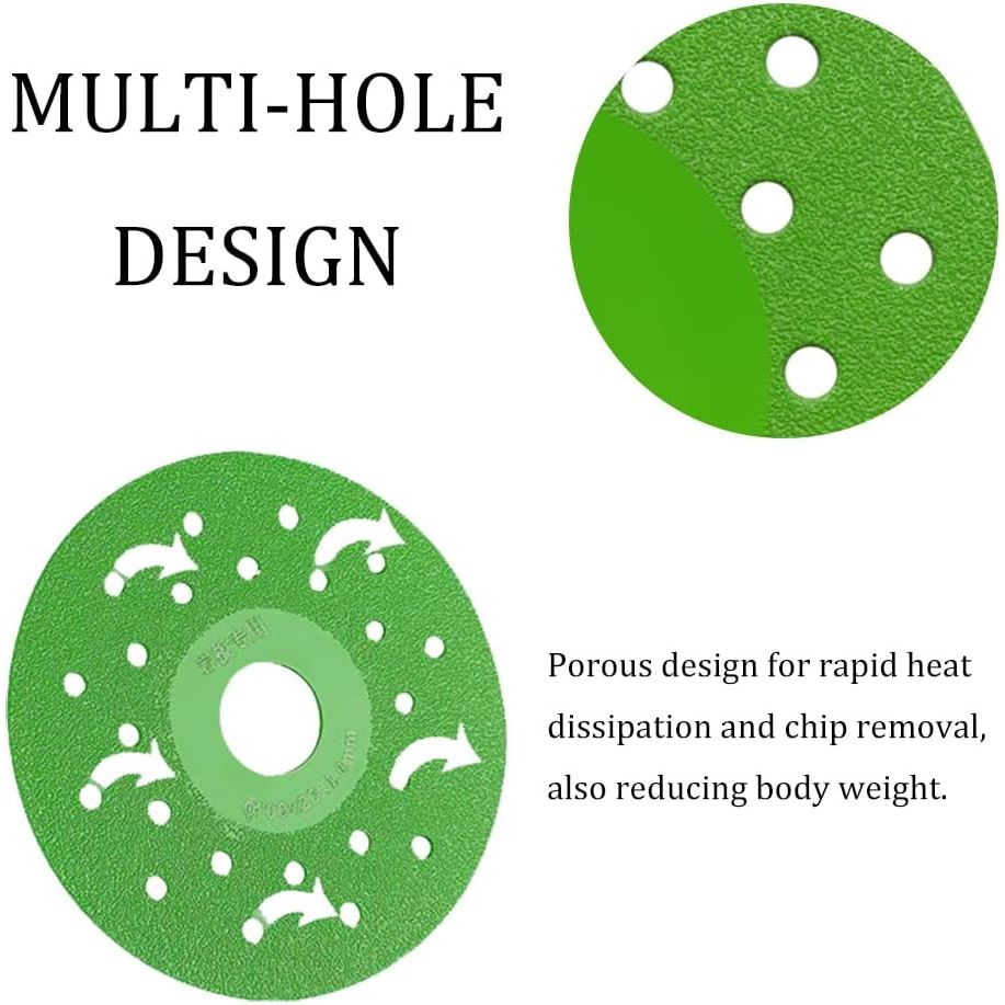 Green diamond cutting and grinding discs, 4-pack, source view 3