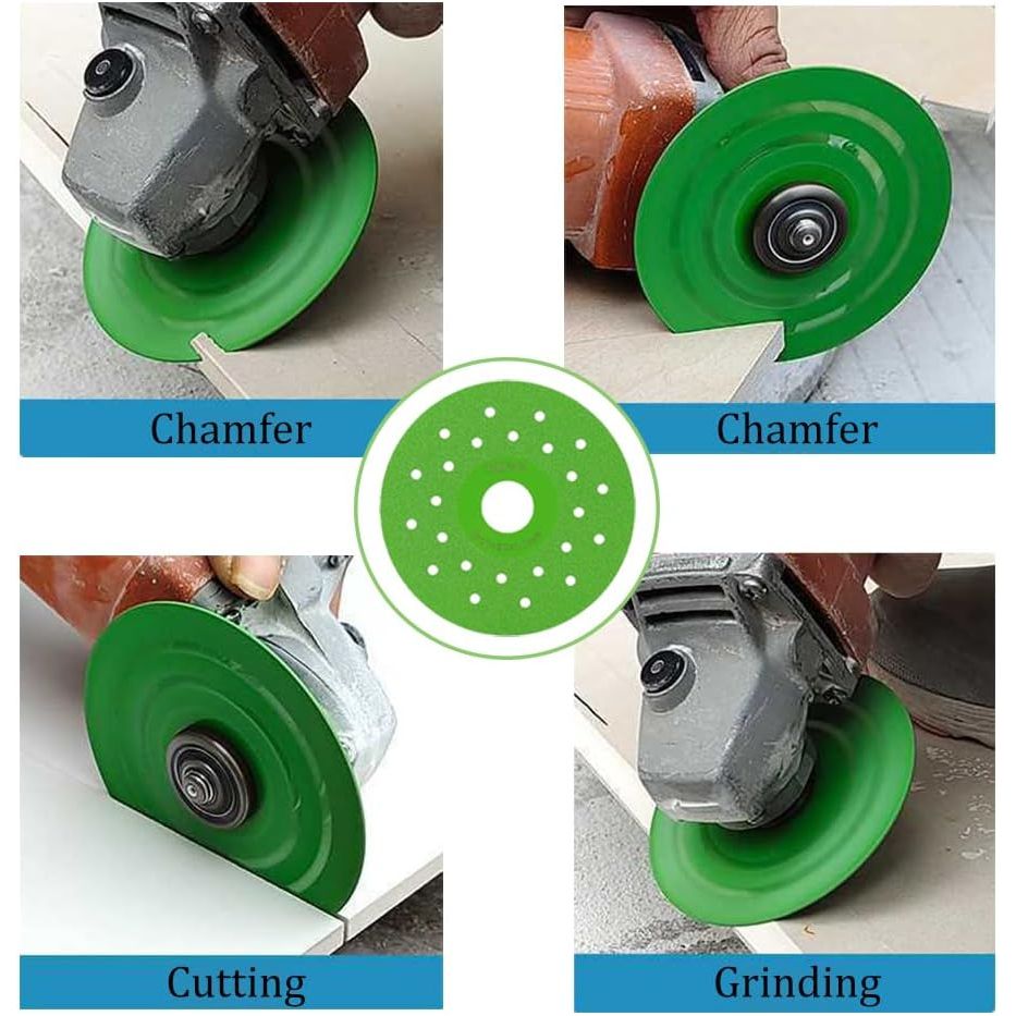 Green diamond cutting and grinding discs, 4-pack, source view 6