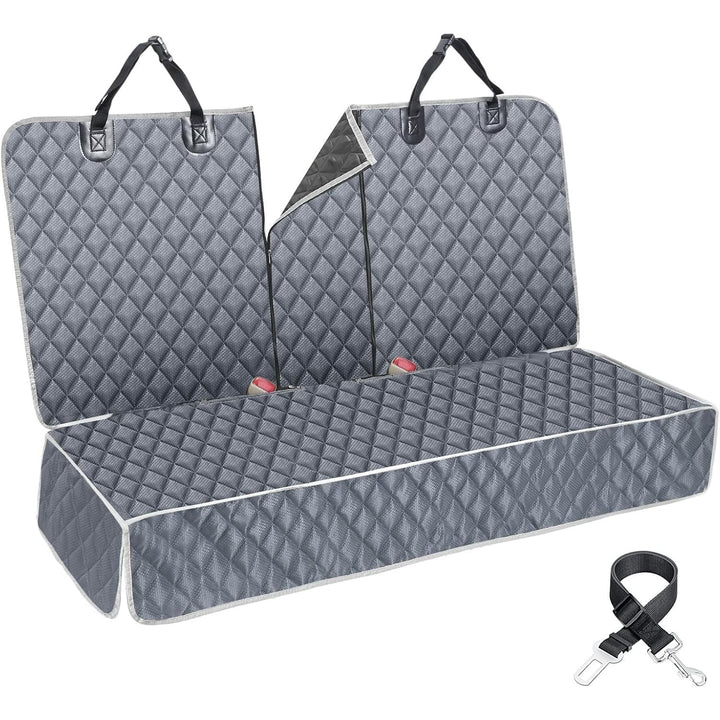 Grey Dog Car Seat Cover for Back Seat X - Large,Non - Stick Fur,Pet - Friendly and Waterproof - Universal Fit Interior Protector for Auto, Van, SUV - Ideal for Kids and Pets (XL,Grey) - Just Closeouts Canada Inc.X003X072HJ