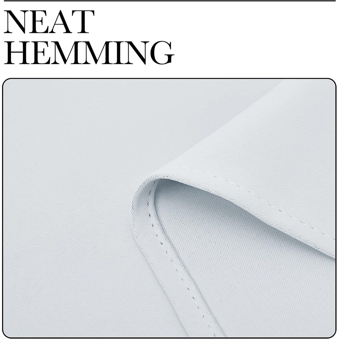 Greyish White Room-Darkening Curtains, 52 x 72 in, Set of 2 - Just Closeouts Canada Inc.