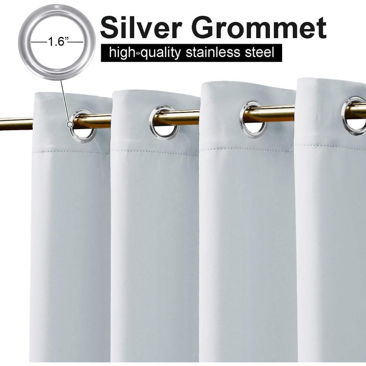 Greyish White Waterproof Outdoor Curtain, 84 x 95 in, 1 Panel - Just Closeouts Canada Inc.