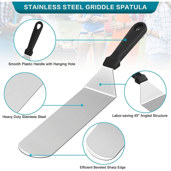 Griddle Accessories Set of 26, Heavy Duty Smash Burger Press Tools with Metal Griddle Spatula, Melting Dome for Cast Iron Flat Top Grill, Backyard BBQ - Just Closeouts Canada Inc.