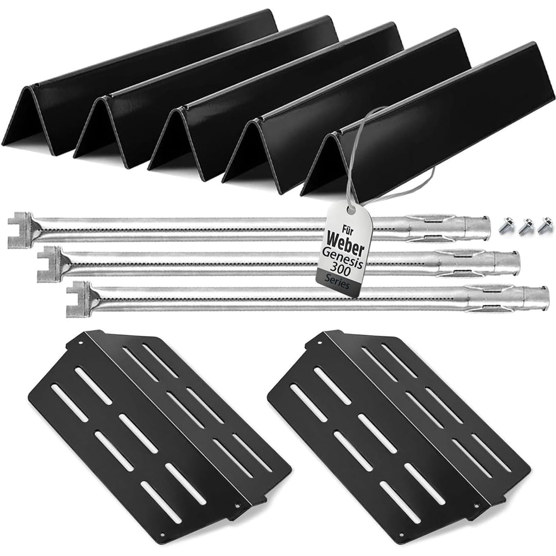 Grill Replacement Parts for Weber Genesis 300 Series 17.5" Flavorizer Bars Heat Deflector Burner Tube Set Kit for Weber E310 E320 E330 EP310 EP320 EP/CEP330 S310, Weber Grill Parts 7621 65505 7622 - Just Closeouts Canada Inc.