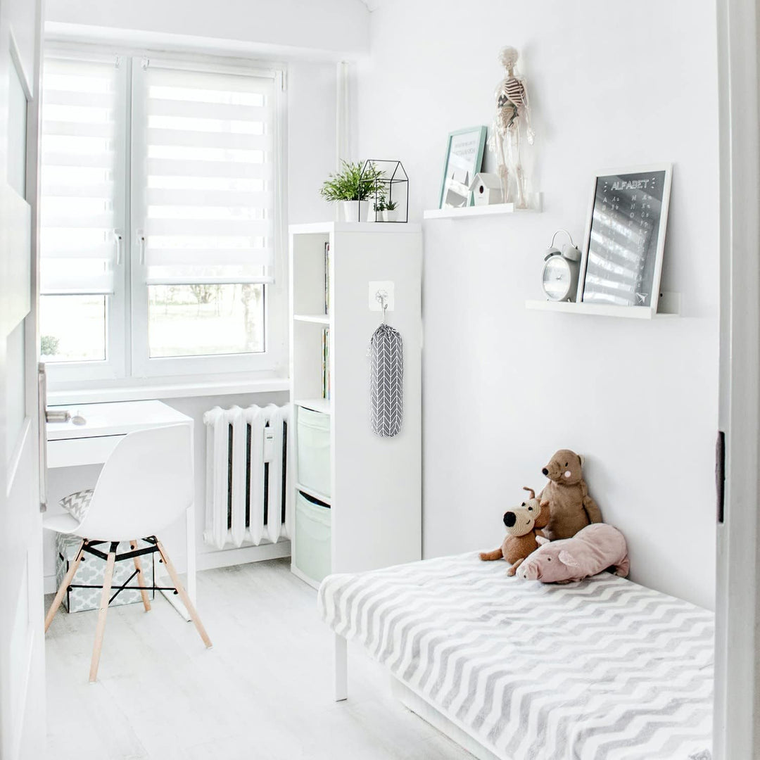 Grocery Bags Holders, Reusable Wall Mount Plastic Sack Holder, Carrier Hanging Loop Washable Shopping Bag Storage Dispensers, Garbage Bag Organizer with Drawstring for Home Kitchen Supplies - Just Closeouts Canada Inc.