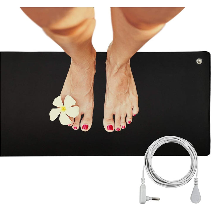 Grounding Mat, Universal Grounding Pad for Computer, Foot and Bed, Grounded Foot Therapy, Relieve Pain, Inflammation, Negative Ions, Carpel Tunnel for Better Working and Playing Games?39’’ x 11.8’’) - Just Closeouts Canada Inc.
