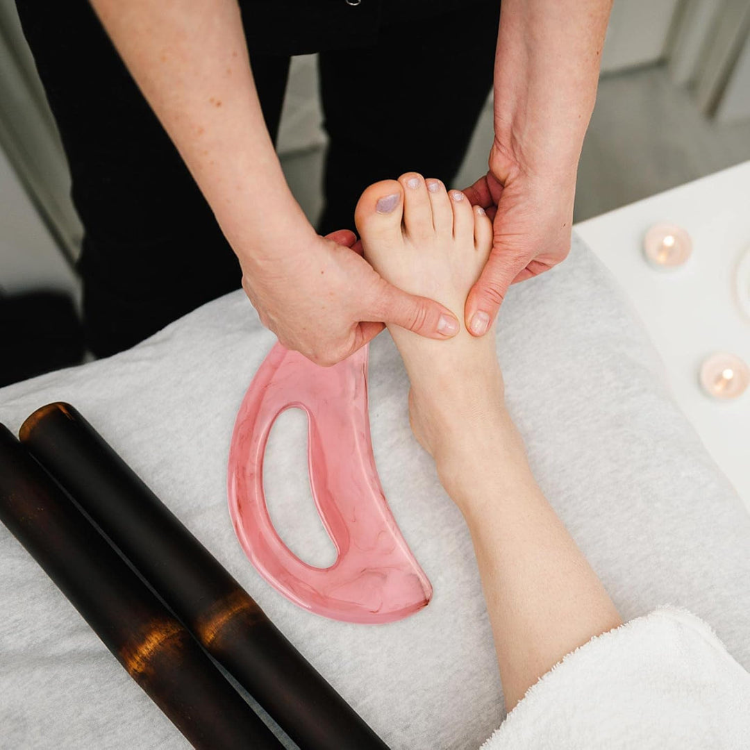 Gua Sha Massage Tool, Lymphatic Drainage Massager, Gua Sha Scraper, Scraping Massage Tool, Gua Sha Tool with Handle, Anti Cellulite tool for Body, Back, Neck, Leg, Face Massage - Just Closeouts Canada Inc.