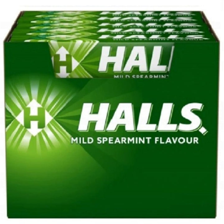 Halls Mild Spearmint Flavored, 20x33.5g - Just Closeouts Canada Inc.7622210624314