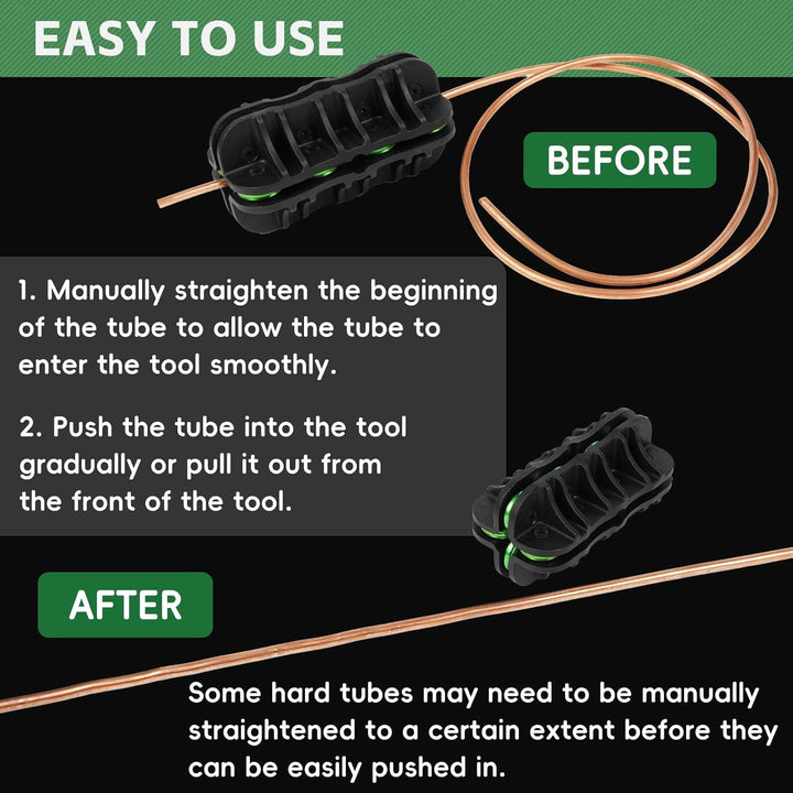 Handheld Tubing Straightener, 3/16 Inch O.D. Tube Straightening Tool for Brake Line Fuel Line Copper/Aluminum/Steel Coils - Just Closeouts Canada Inc.