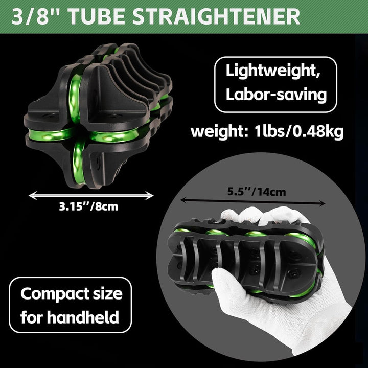 Handheld Tubing Straightener, 3/8 Inch O.D. Tube Straightening Tool for Brake Line Fuel Line Copper/Aluminum/Steel Coils - Just Closeouts Canada Inc.