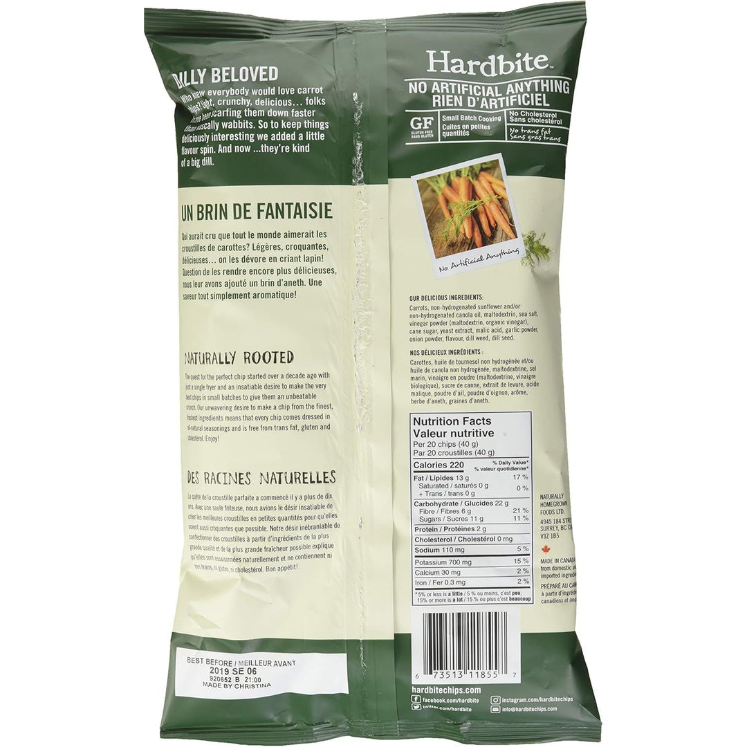 Hardbite Dressed to Dill Carrot Chips, 150g - Just Closeouts Canada Inc.