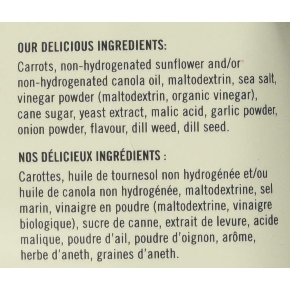 Hardbite Dressed to Dill Carrot Chips, 150g - Just Closeouts Canada Inc.