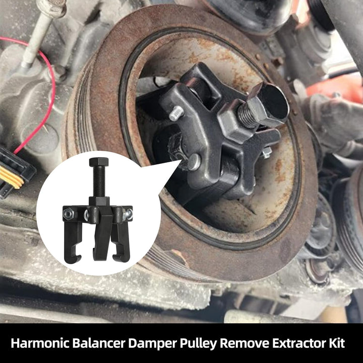 Harmonic Balancer Damper Pulley Remove Kit Compatible with Ford, GM, Chrysler, Cadillac, Chevy Trucks, Mitsubishi, Upgraded Version 3 Jaw Puller - Just Closeouts Canada Inc.X002P1LDKJ