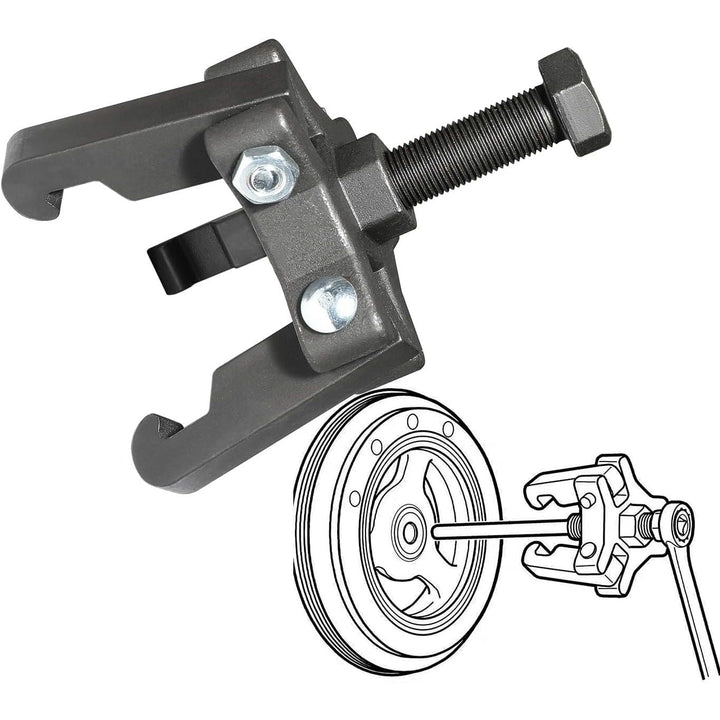 Harmonic Balancer Damper Pulley Remove Kit Compatible with Ford, GM, Chrysler, Cadillac, Chevy Trucks, Mitsubishi, Upgraded Version 3 Jaw Puller - Just Closeouts Canada Inc.X002P1LDKJ