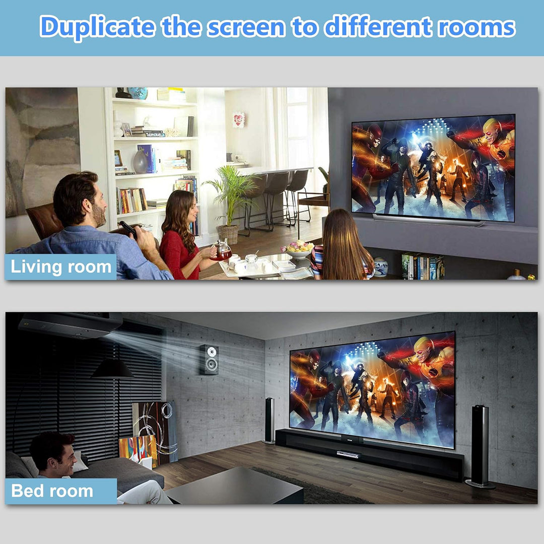 HDMI Splitter 1 in 2 Out [with 4FT HDMI Cable] 4K HDMI Splitter Duplicate/Mirror Screen Only (Not Extend), 1x2 HDMI Distributor Adapters (Copy 1 Source to 2 Displays at The Same Time) - Just Closeouts Canada Inc.