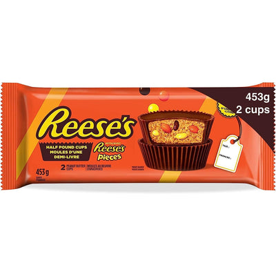 Hershey's Half Pound Cups Stuffed with Reese's Pieces, Chocolate Peanut Butter Bar, 453g - Just Closeouts Canada Inc.056600392298