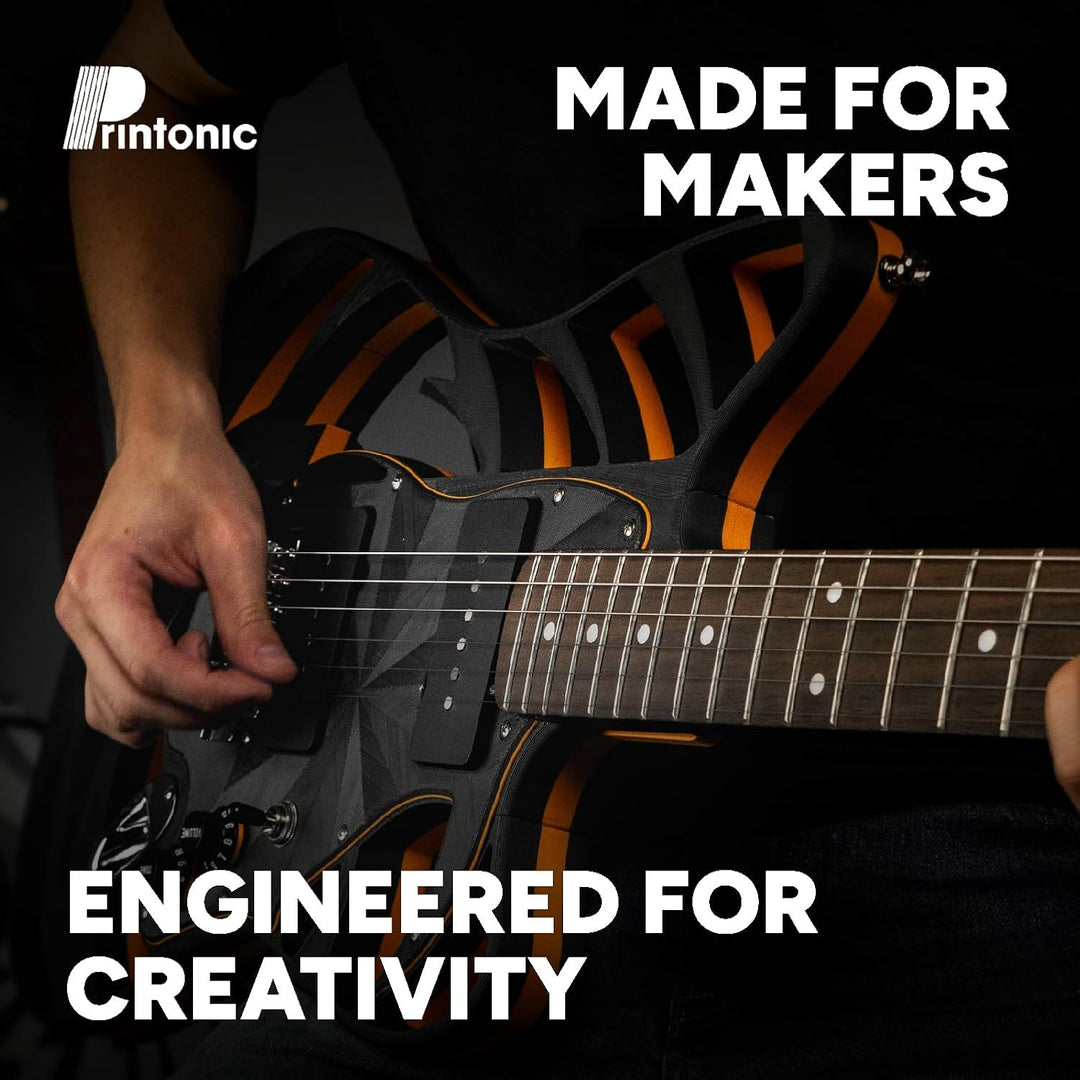 High Speed PLA Pro Filament 1.75mm, Orange PolySonic PLA Pro 3D Printing Filament 1kg - Stronger Fast Printing 3D Printer Filament Compatible with Most Printers - Just Closeouts Canada Inc.PA12007