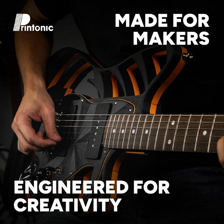 High Speed PLA Pro Filament 1.75mm, Orange PolySonic PLA Pro 3D Printing Filament 1kg - Stronger Fast Printing 3D Printer Filament Compatible with Most Printers - Just Closeouts Canada Inc.PA12007