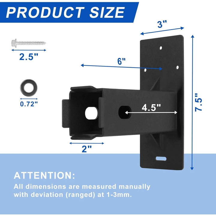 Hitch Wall Mount 2 Inch, Bicycle Cargo Rack Hanging Garage Organizer, Hitch Mount Bike Rack Wall Mount, Trailer Hitch Receiver Storage, Holds up to 175 Lbs - Just Closeouts Canada Inc.