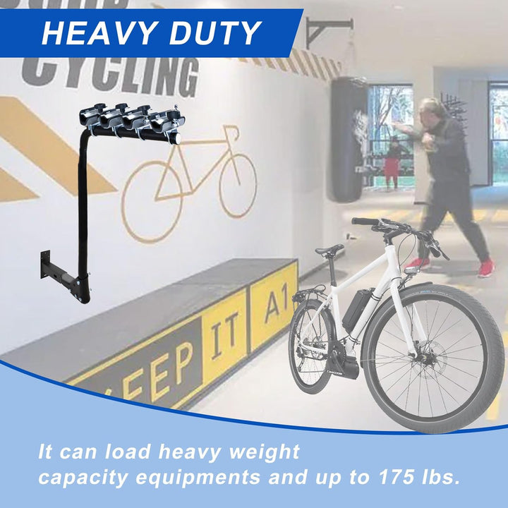 Hitch Wall Mount 2 Inch, Bicycle Cargo Rack Hanging Garage Organizer, Hitch Mount Bike Rack Wall Mount, Trailer Hitch Receiver Storage, Holds up to 175 Lbs - Just Closeouts Canada Inc.