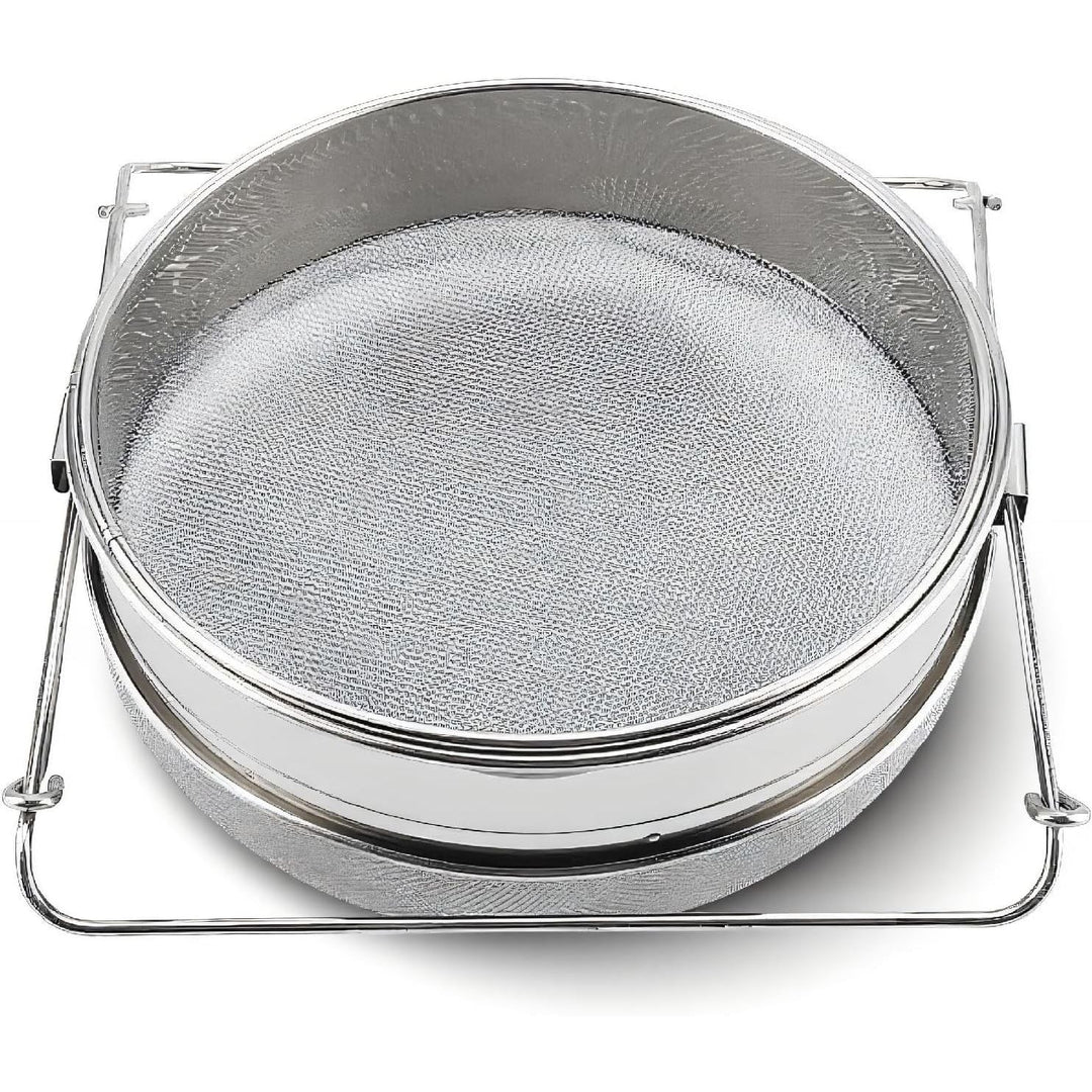 Honey Strainer Double Sieve, Big Stainless Steel Double Bee Sieve Honey Debris Strainer with Adjustable Arms Bee Keeping Extract Tools - Just Closeouts Canada Inc.X004W8D7X9