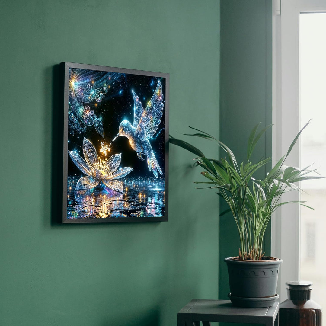 Hummingbird Diamond Art Kits for Adults Beginners,5D Full Drill Crystal Bird Diamond Painting Kits for Adults,DIY Gem Painting Kit Art Crafts for Home Wall Decor 14X14 Inch. - Just Closeouts Canada Inc.