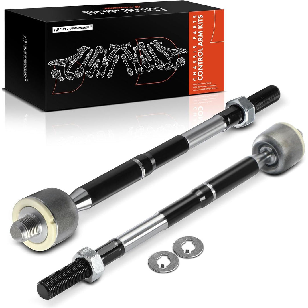 Pair of front inner tie rod ends for select Hyundai Elantra, Kona and Ioniq and Kia Forte and Niro vehicles