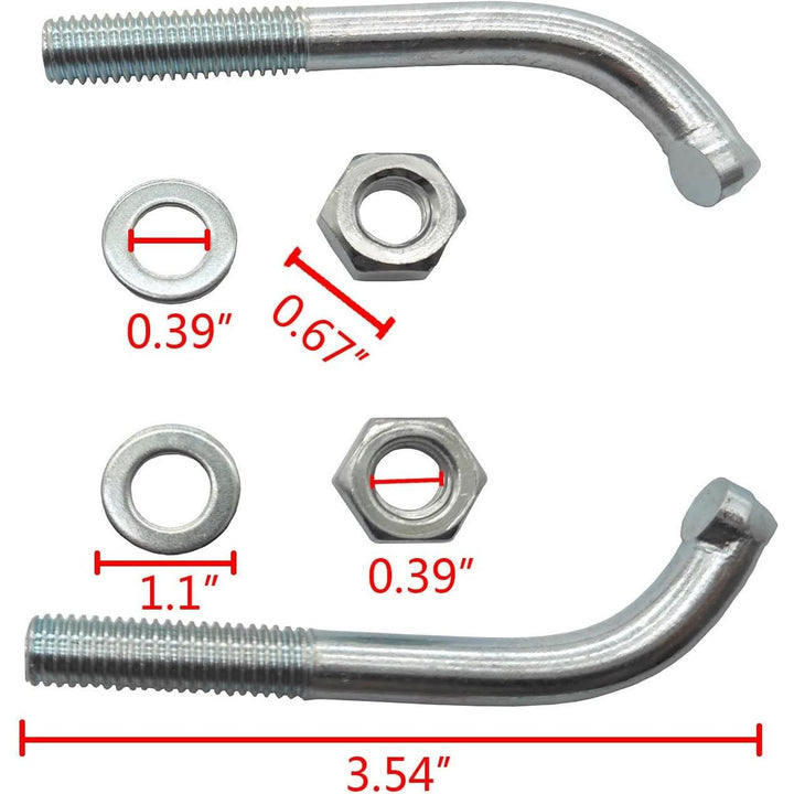ImUfer 1201 - DF Carbide Ice Scratchers Replacement for all Reverse and Non Reverse Gear Equipped Snowmobiles - Just Closeouts Canada Inc.