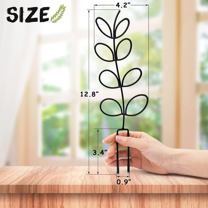 Indoor Plant Support, Trellis Leaf Shape Garden Trellis for Climbing Plant Metal Wire Stake for Potted Plant, 2pk - Just Closeouts Canada Inc.