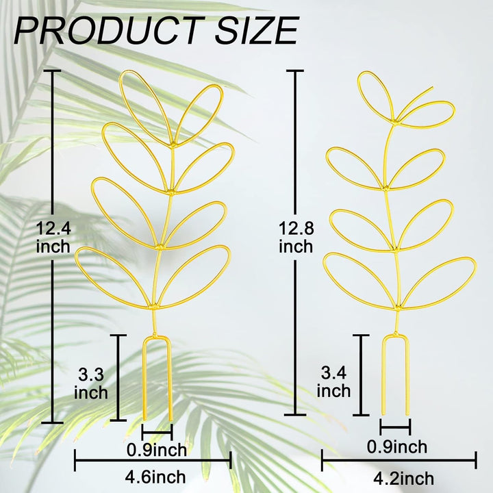 Indoor Plant Support, Trellis Leaf Shape Garden Trellis for Climbing Plant Metal Wire Stake for Potted Plant Houseplant Lover - PLJ - 011_CA - Just Closeouts Canada Inc.