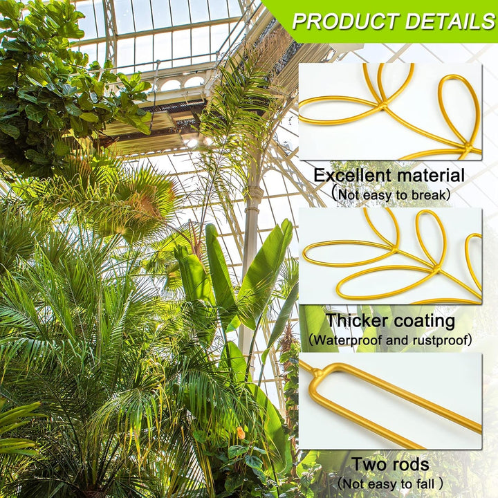 Indoor Plant Support, Trellis Leaf Shape Garden Trellis for Climbing Plant Metal Wire Stake for Potted Plant Houseplant Lover - PLJ - 011_CA - Just Closeouts Canada Inc.