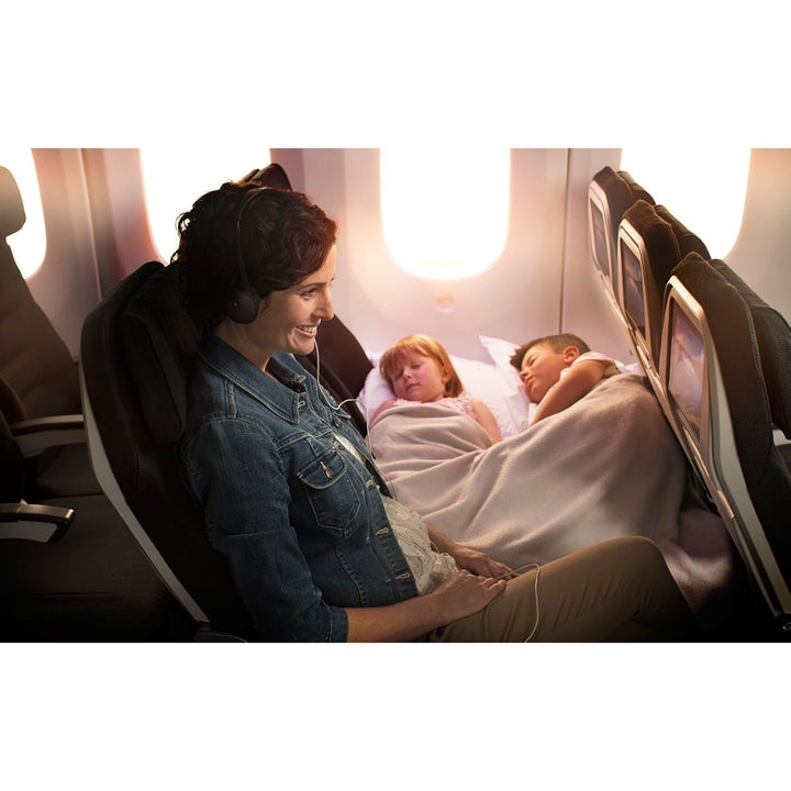 Inflatable Travel Foot Rest Pillow | Kids Airplane Bed | Adjustable Height Leg Pillow | Make a Flat Bed for Kids and Toddlers | Great for Airplane, Train, car (Grey, 1 Pack) - Just Closeouts Canada Inc.