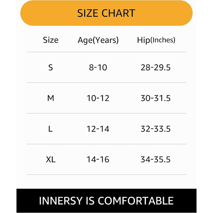 INNERSY Girls' Cotton Underwear – Basics, XL (14–16 Years), 6-Pack - Just Closeouts Canada Inc.X002ZLDGRH