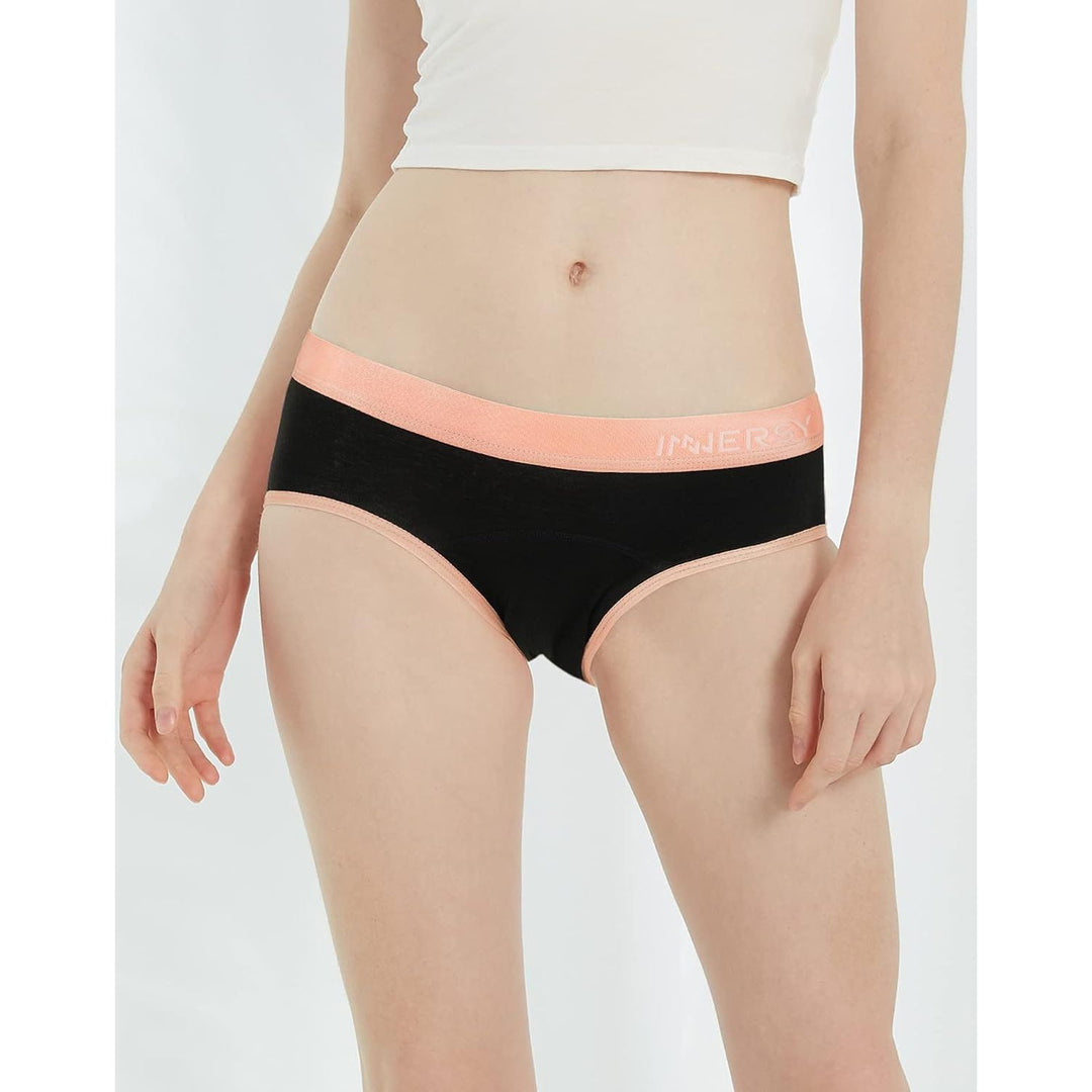 INNERSY girls period underwear Colored Black 12-14 years product view