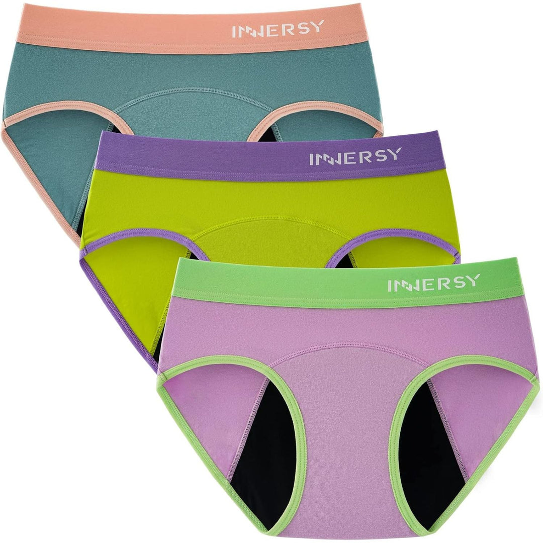 INNERSY Girls' Period Underwear, Macaron, 14-16 Years, 3-Pack - Just Closeouts Canada Inc.X0038JMA81