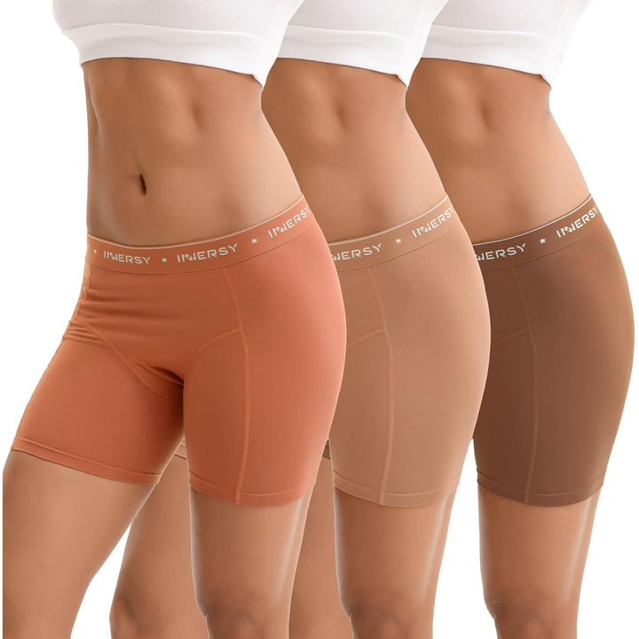 INNERSY Women's Cotton Boxer Briefs – Earth Tone, Large, 3-Pack - Just Closeouts Canada Inc.X004P7DKGL