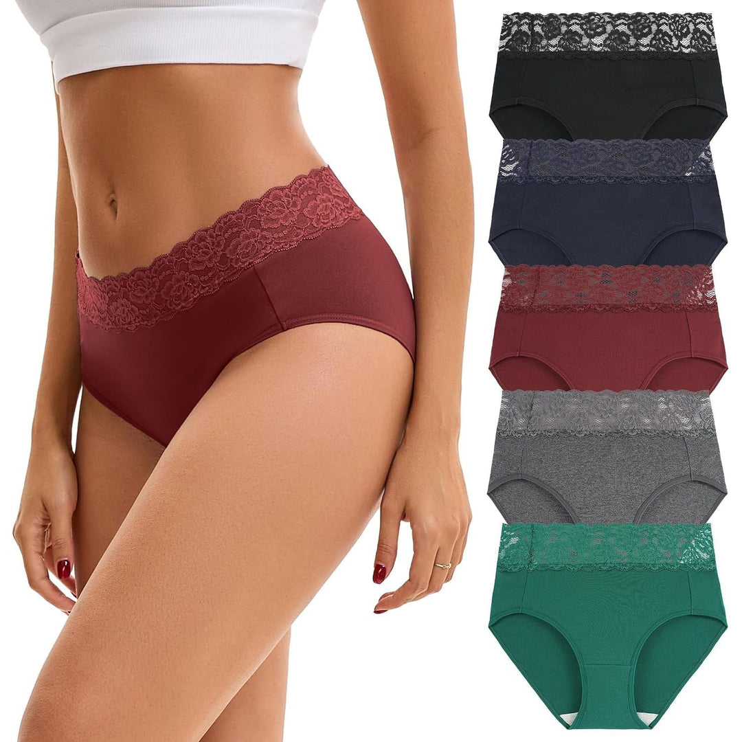 INNERSY Women's Lace-Waist Underwear – Deep, XXL, 5 Pack - Just Closeouts Canada Inc.X004SUFXG5