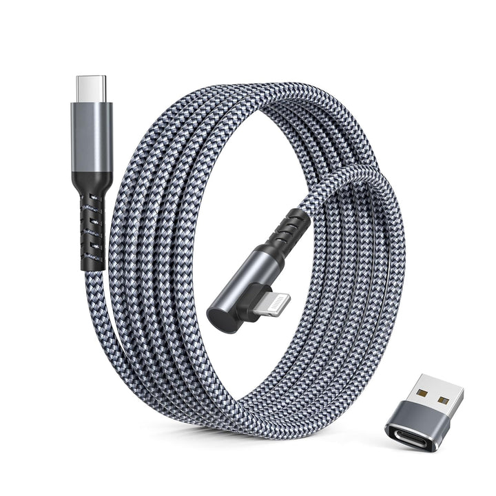 iPad 9th 8th Generation Charger Cable with USB Adapter 3.3FT,USB C to Lightning Cable,Right Angled Old Fast Charging Power Cord for Apple iPhone 14 13 12 11 Pro Max Plus,XS XR X 8 7 SE,Car - Just Closeouts Canada Inc.X004M7ECYX