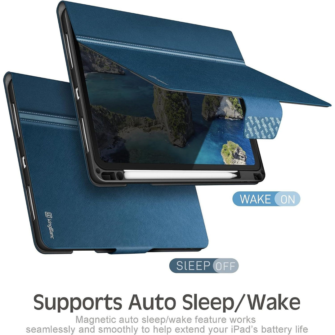 iPad Air 13-Inch Case with Pencil Holder – Blue - Just Closeouts Canada Inc.
