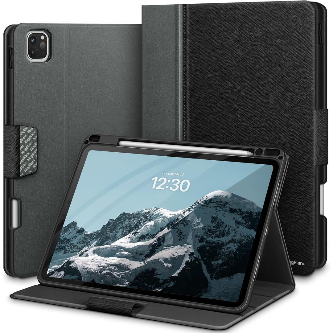 iPad Pro 13-inch M4 Case with Pencil Holder – Black/Grey - Just Closeouts Canada Inc.