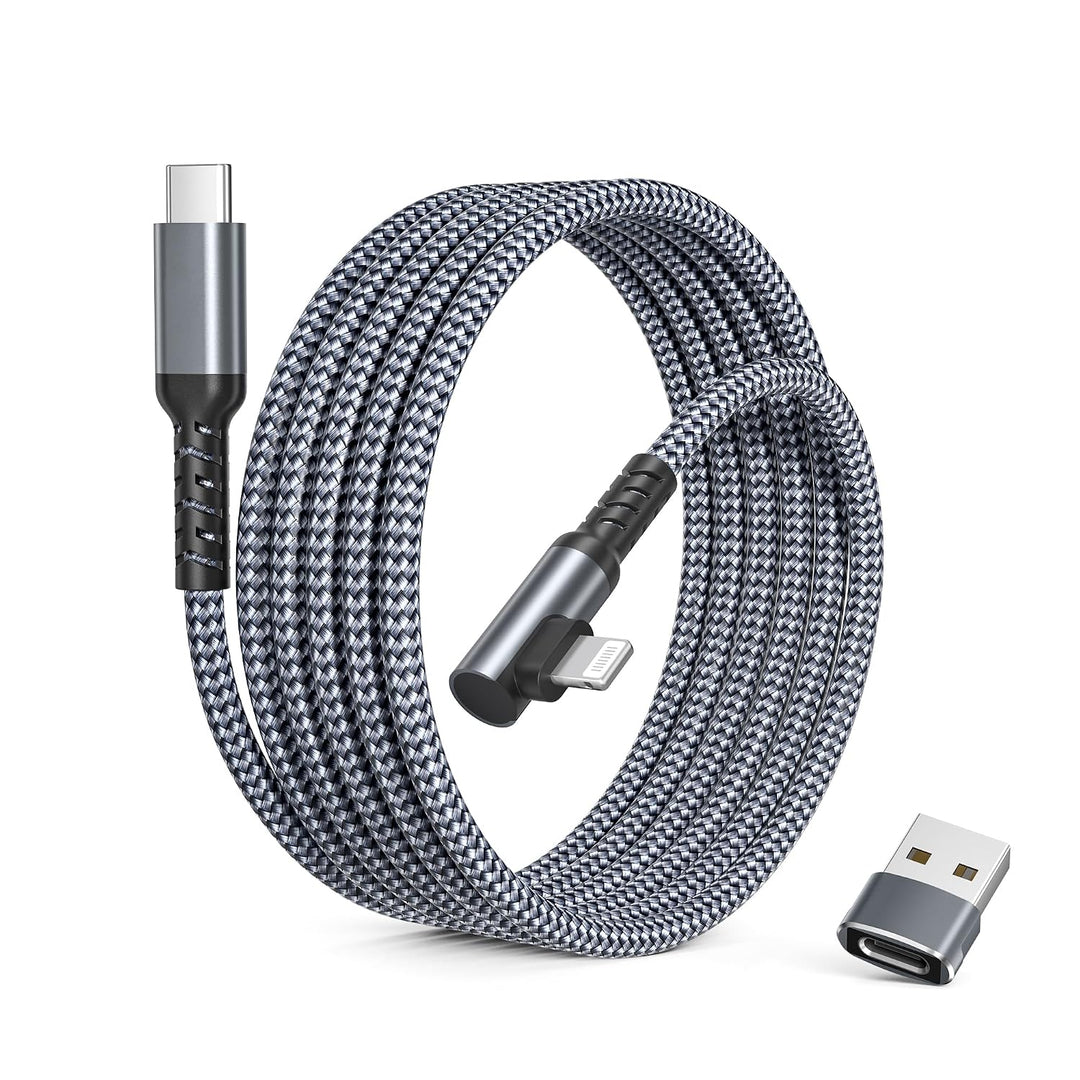 iPhone 14 13 Charger Cord with USB Adapter 10FT,Long Angled Power Delivery Fast Charging Cable,Type C to Lightning Cable for Apple 12 11 Mini Pro Max Plus,XS XR 8 7 6 SE,iPad 9th 8th 7th - Just Closeouts Canada Inc.X004M7AR3N