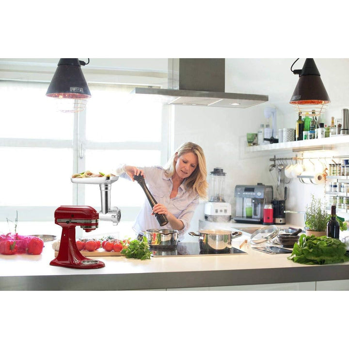 iVict Food Meat Grinder Attachment Compatible for KitchenAid Stand Mixers and Cuisinart Stand Mixers SM - 50 series Included Sausage Stuffer/Grinding Plates/Grinding Blade Accessory - Just Closeouts Canada Inc.