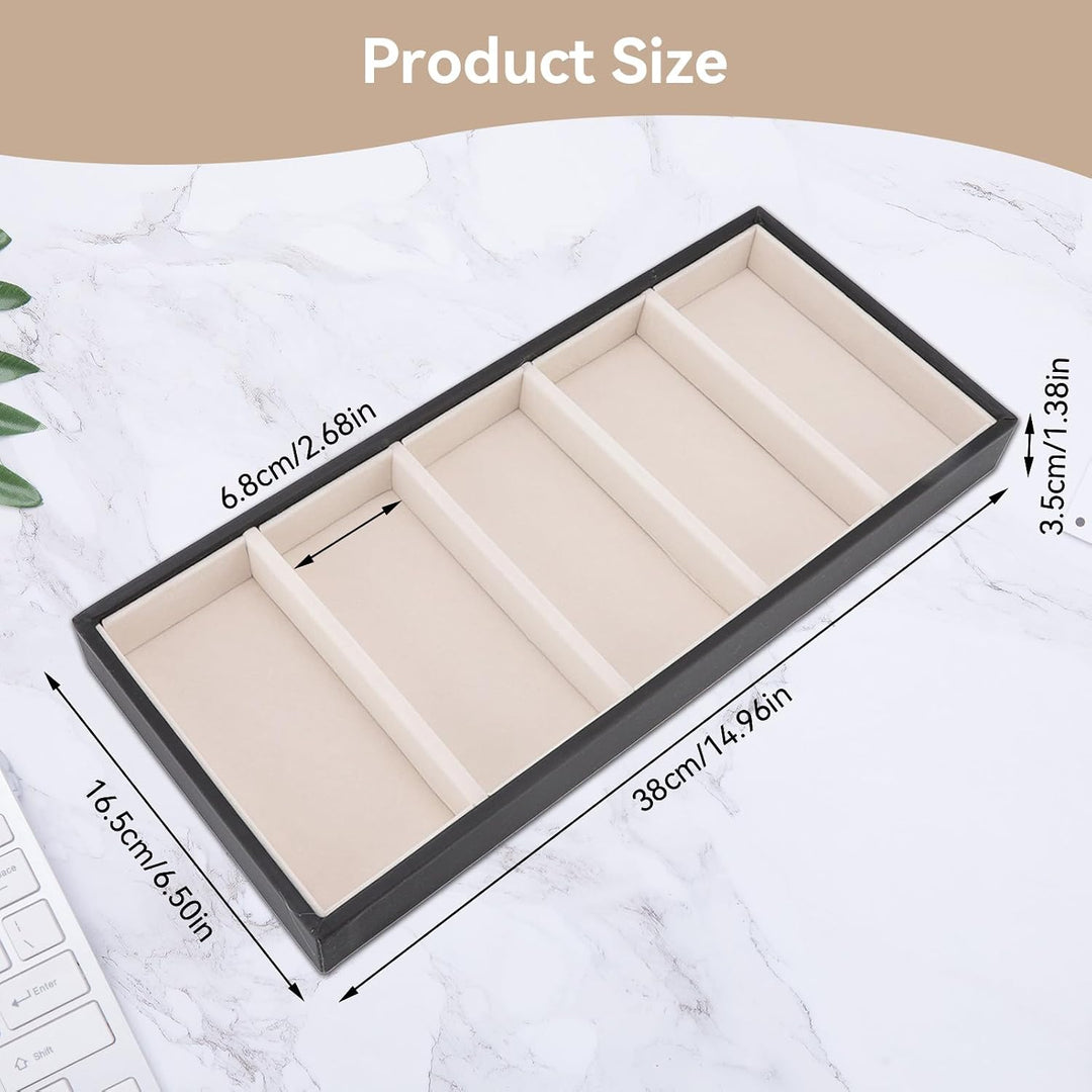 Five-compartment tray dimensions