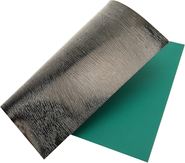 Flexible green mat and dark textured underside