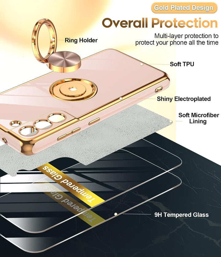 Pink Galaxy S21 FE case feature view