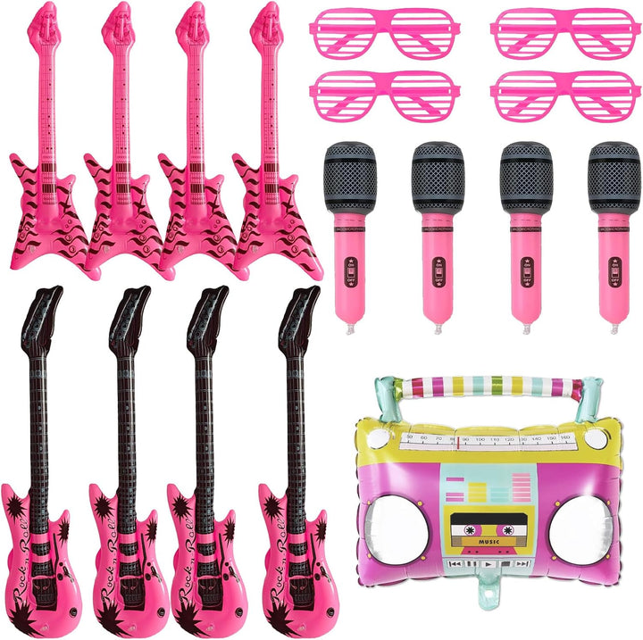 17-piece inflatable music photo booth prop set