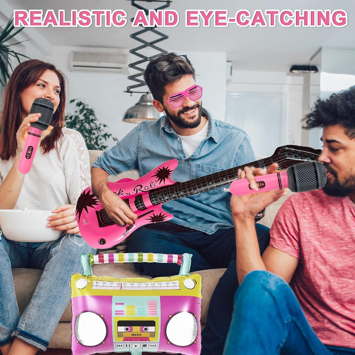 Inflatable instrument set for photo booths